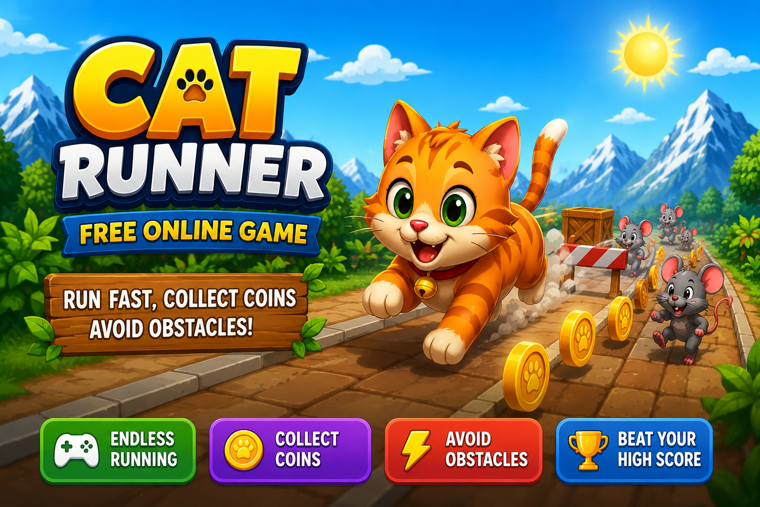 Cat Runner Game Cover